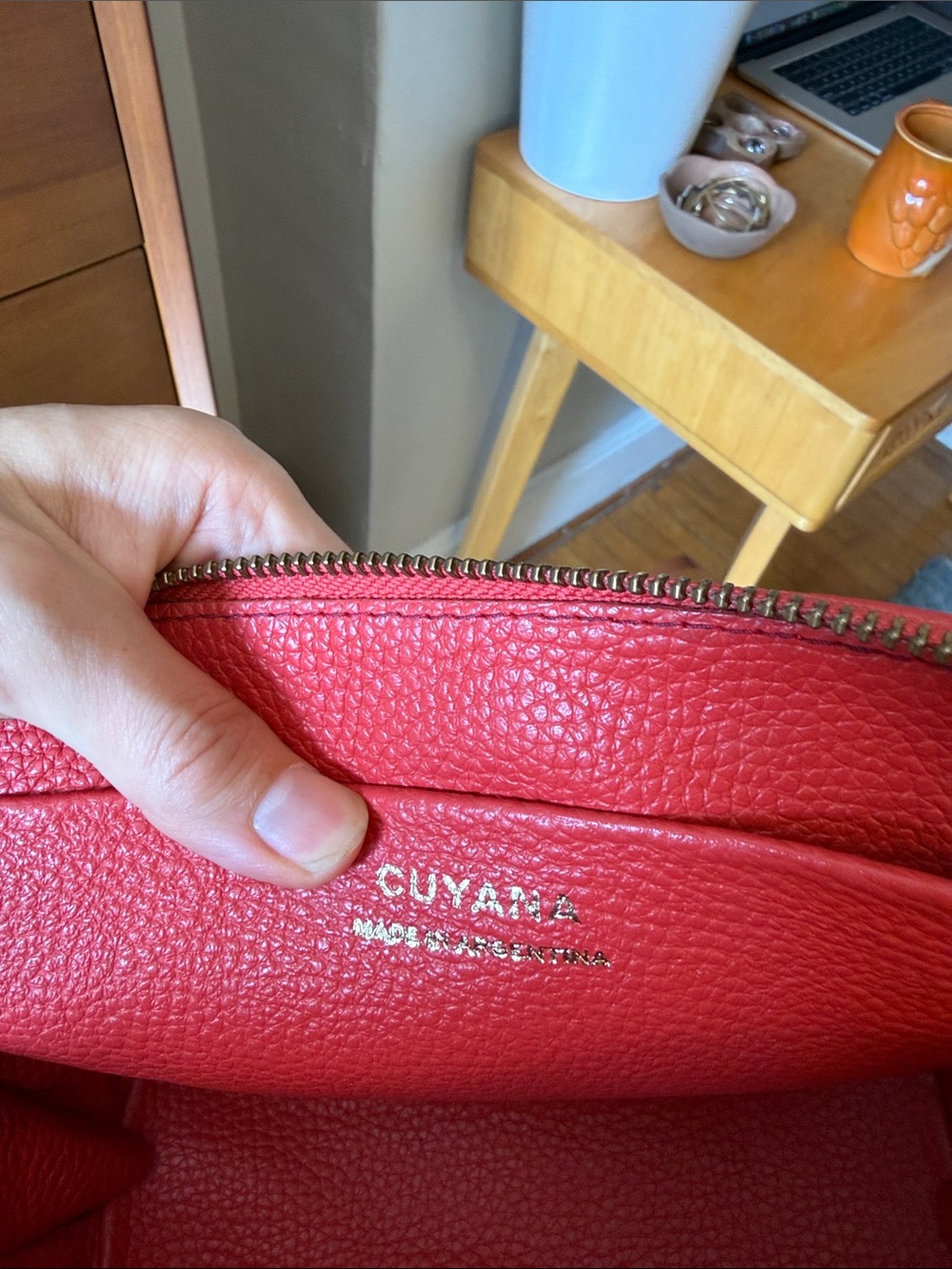 Cuyana Pebbled Leather Crossbody Bag - Picture 10 of 10